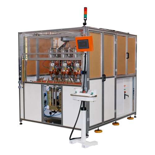 Soldadora automática MFDC 3x55KVA para juntas de culata de automóviles